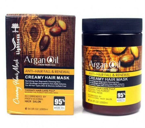 ماسک مو لایتنس برزیلی و اورجینال حاوی ۹۵ درصد روغن آرگان مراکشی