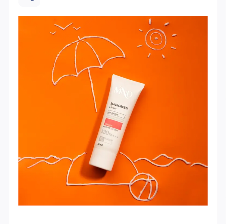 کرم ضد آفتاب با فاکتور حفاظتی 30 (SPF 30) ام ان دی مناسب پوست خشک حجم 40 میلی لیتر